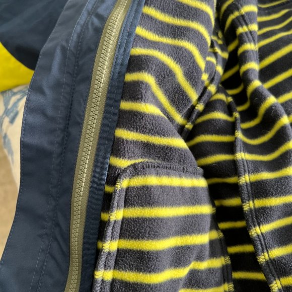 Lands End Kids Squall Grow Along Size (8) Navy and Yellow Winter Coat - Picture 8 of 8